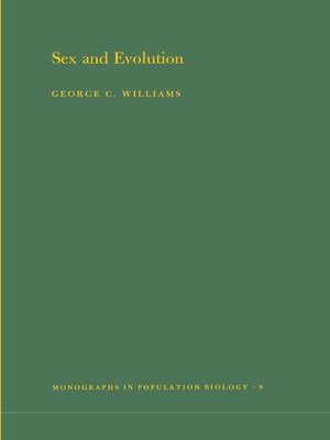 cover image of Sex and Evolution. (MPB-8), Volume 8